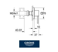 LLAVE PASO ALLURE GROHE